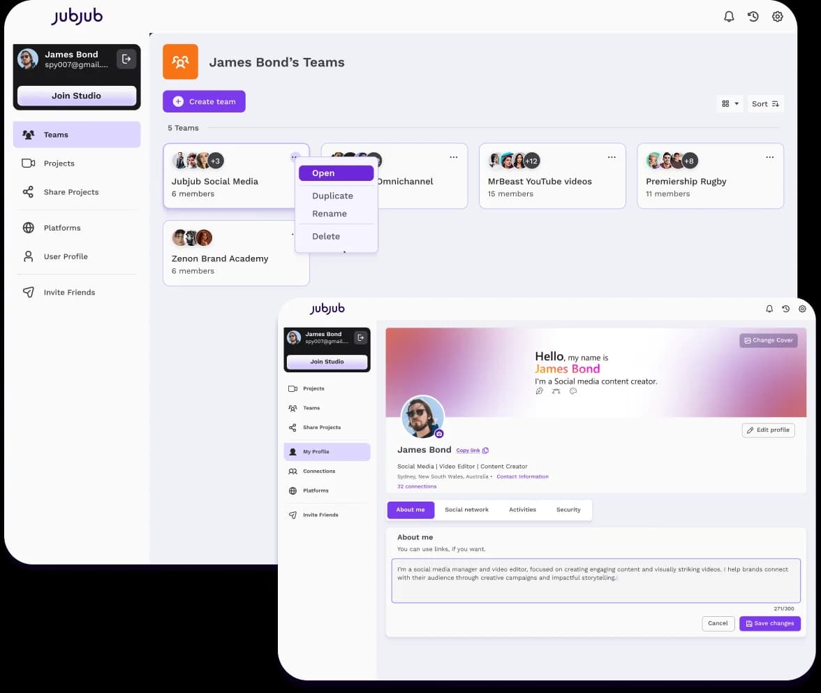 Upload your content